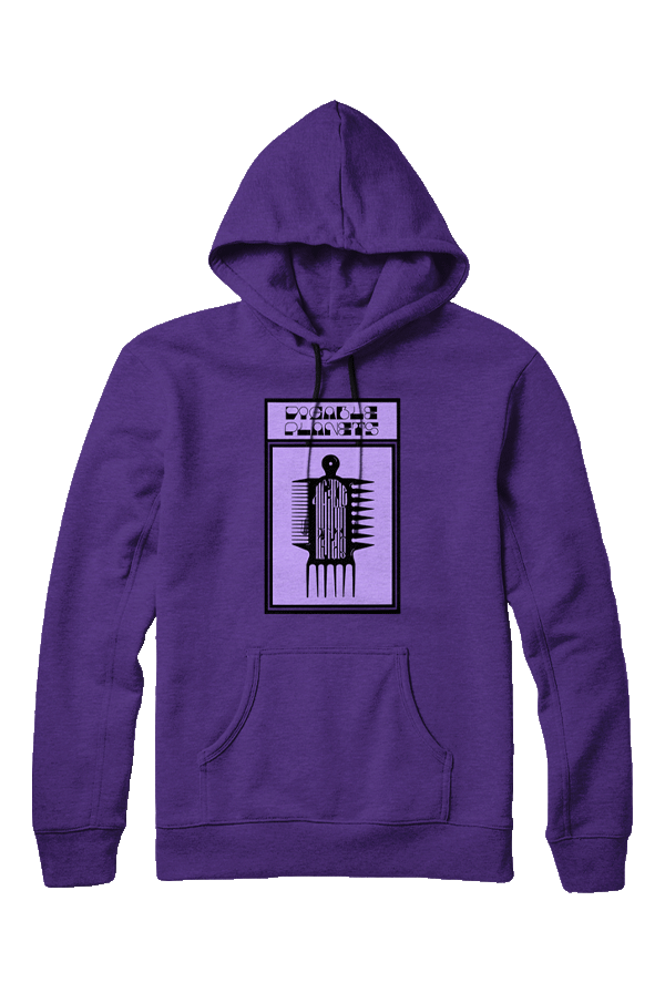 Blowout Comb Pullover Hoodie (Purple)